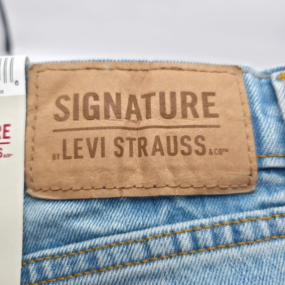 Levi Strauss Signature Regular Fit Jeans Big Tall Mens 50x30 Light Stonewash NWT